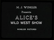 Alice's Wild West Show Picture Into Cartoon