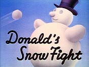 Donald's Snow Fight Pictures Of Cartoons