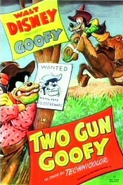 Two-Gun Goofy Cartoon Picture