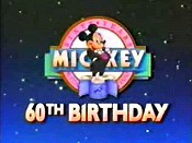 Mickey's 60th Birthday Picture To Cartoon