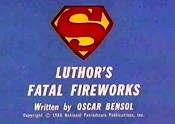 Luthor's Fatal Fireworks Free Cartoon Picture