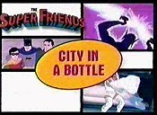 City In A Bottle Free Cartoon Picture