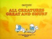 All Creatures Great And Smurf Cartoon Picture