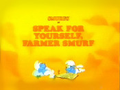 Speak For Yourself, Farmer Smurf Cartoon Picture