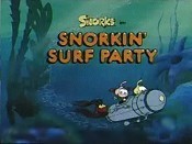 Snorkin' Surf Party Picture Into Cartoon