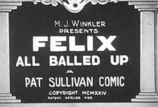 Felix the Cat Theatrical Cartoon Series Logo