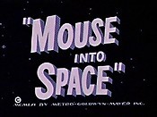 Mouse into Space Cartoon Picture