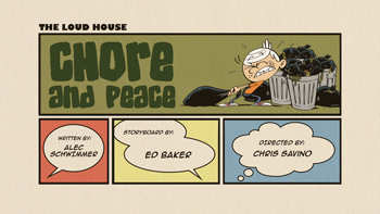 Chore and Peace Cartoon Character Picture