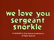 We Love You Sergeant Snorkle Cartoon Pictures
