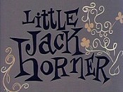 Little Jack Horner Picture Of The Cartoon