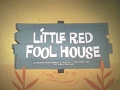 Little Red Fool House Pictures In Cartoon