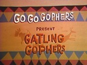 Gatling Gophers Picture Of Cartoon