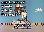 How to Run the Four Minute Mile... in Ten Seconds Pictures In Cartoon