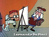 Leonardo da Vinci Pictures In Cartoon