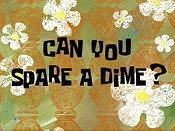 Can You Spare A Dime? Cartoon Character Picture