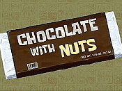 Chocolate With Nuts Cartoon Character Picture