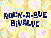 Rock-A-Bye Bivalve Cartoon Character Picture