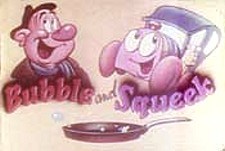 Bubble and Squeek Theatrical Cartoon Logo