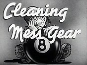 Cleaning Mess Gear Cartoon Picture