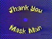 Thank You Mask Man Cartoon Picture