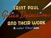 Saint Paul Police Detectives And Their Work: A Color Chartoon Pictures Cartoons