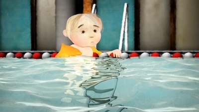 La Leon de Natation (Swimming Lesson) Cartoons Picture