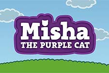 Misha the Purple Cat  Logo