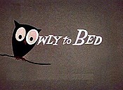 Owly To Bed Free Cartoon Picture