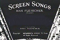 Screen Songs Theatrical Cartoon Series Logo