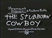 The Stubborn Cowboy Free Cartoon Pictures