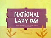 National Lazy Day Pictures In Cartoon