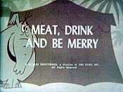 Meat, Drink And Be Merry Cartoon Picture