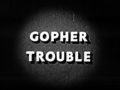 Gopher Trouble Cartoon Picture