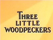 Three Little Woodpeckers Cartoons Picture