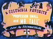 Professor Small And Mister Tall Picture Of The Cartoon
