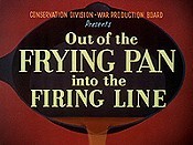 Out Of The Frying Pan Into The Firing Line Free Cartoon Pictures