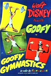 Goofy Gymnastics Cartoon Picture