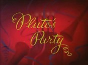 Pluto's Party Pictures In Cartoon