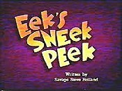 Eek's SnEek PEek Free Cartoon Picture