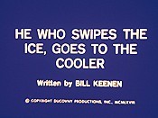 He Who Swipes The Ice, Goes To The Cooler Cartoons Picture