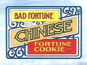 Bad Fortune In A Chinese Fortune Cookie Picture Of Cartoon