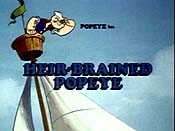 Heir-Brained Popeye Free Cartoon Pictures