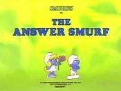 The Answer Smurf Cartoon Picture