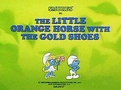 The Little Orange Horse With The Gold Shoes Cartoon Picture