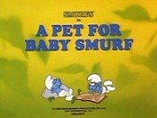 A Pet For Baby Smurf Cartoon Picture