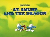 St. Smurf And The Dragon Cartoon Picture