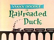 Railroaded Duck Cartoon Funny Pictures