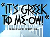 It's Greek To Me-Ow! Cartoon Picture