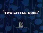 Two Little Pups Picture Of Cartoon