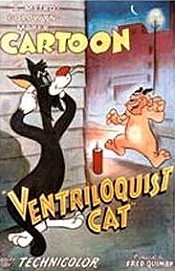 Ventriloquist Cat Cartoon Picture